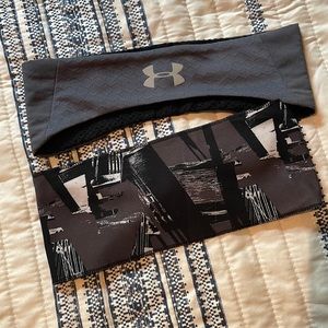 Never worn UA headbands. One is supposed to kind of cover your ears for warmth.